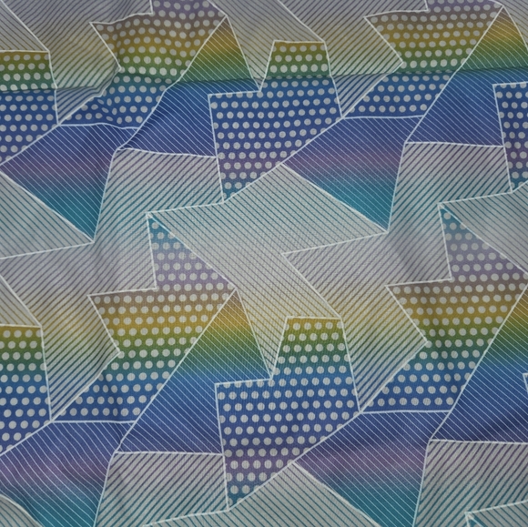 Joann's Fabric Vintage Neon Star Cotton 2.4 Yards - Picture 2 of 3